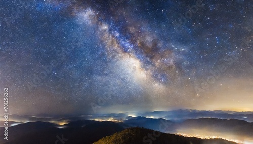 Celestial Veil: Close-Up Long Exposure of Milky Way Galaxy