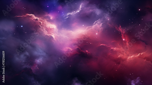 Ethereal Cosmic Cloudscape with Vibrant Hues