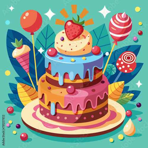 Fun Cake Vectors for Your Creative Projects