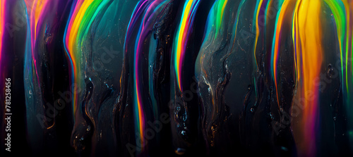 Abstract futuristic rainbow glowing background © Oleksandr Blishch