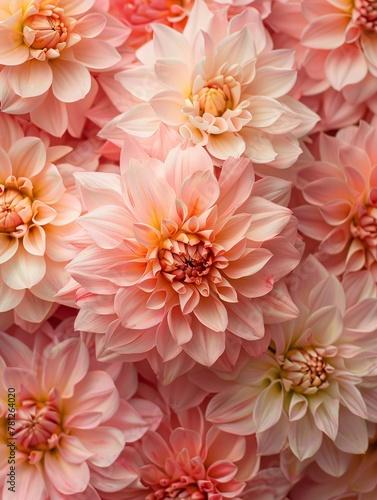 Gorgeous hue of Dahlia Peach Fuzz in full blossom. © ckybe