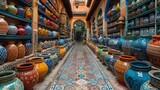 Colors and intricate designs of Morocco's bustling markets create a sensory feast for travelers exploring the labyrinthine streets of Marrakech.