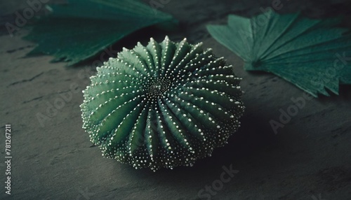 green sea urchin turkey made out of paper