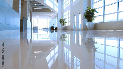 Epoxy and waxed floor