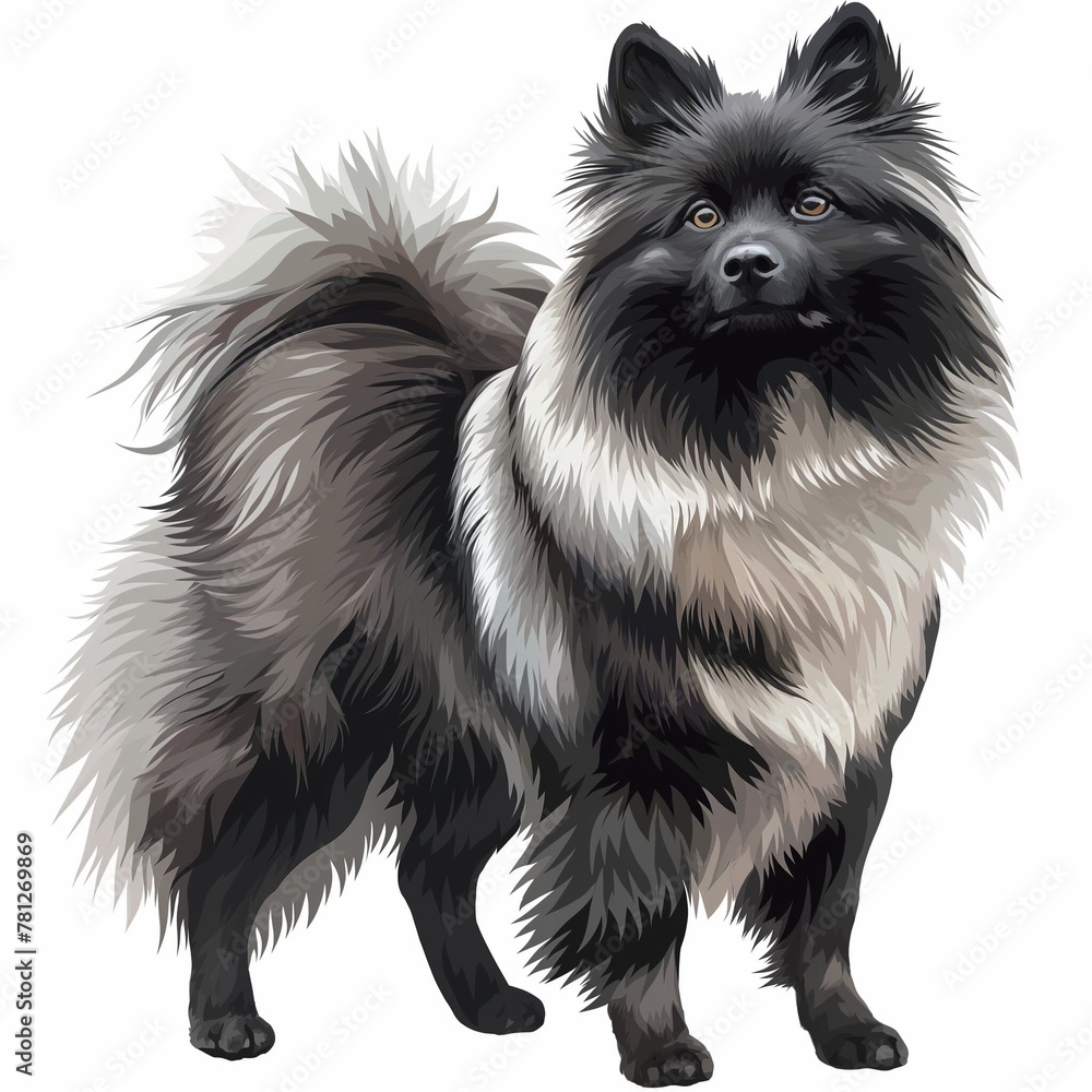 Obraz premium Wolf spitz dog picture