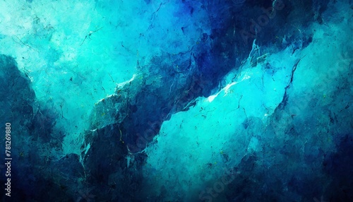abstract fractal colorful blue aquamarine cerulean mint azure marbled stone wall concete cement grunge image paint background bg texture wallpaper art frame sample illustration board photo