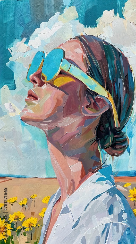 Fototapeta premium Artistic Vision Glasses Original Perception