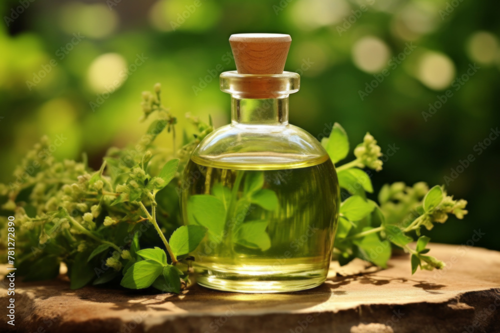 Herbal Essence Oil in Nature Setting Herbal Essence Oil in Nature Setting