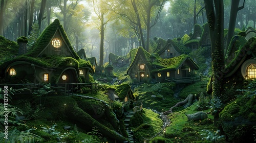 Magical Community Mossy Cottages