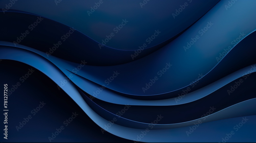 Fototapeta premium Dynamic abstract image capturing undulating waves with various shades of blue creating a sense of movement