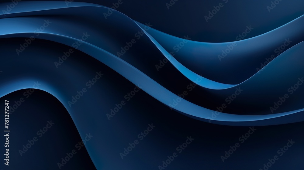 Artistic abstract representation of a continuous flow with graceful gradients of blue hues Artistic abstract representation of a continuous flow with graceful gradients of blue hues