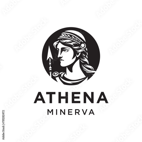 Athena Minerva Woman Mythology Ancient Greek God Goddes Logo m