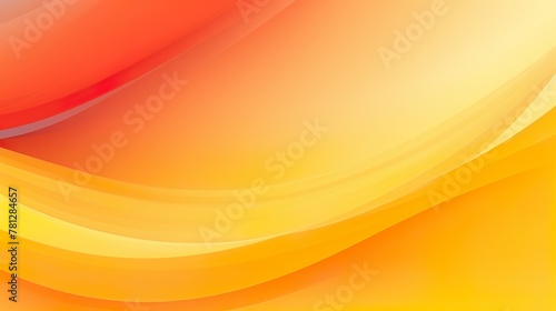 A vibrant abstract background with a smooth gradient of orange to white creating a sense of movement and fluidity