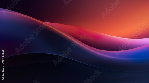 The bold red and purple waves on a dark background offers a striking image that conveys passion and mystery