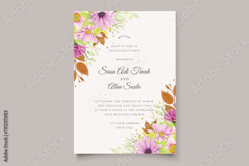 A set of floral brochures for the wedding of the week