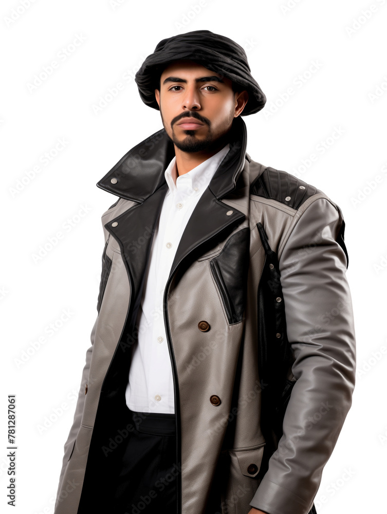 Arab man in modern outfit in transparent background Arab man in modern outfit in transparent background