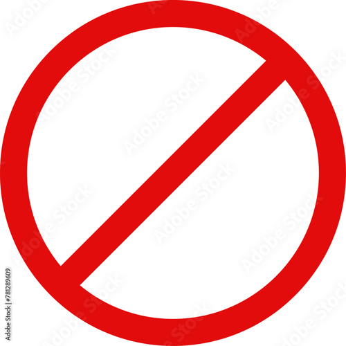 Sign forbidden. Icon symbol ban. Red circle sign stop entry ang slash line isolated on transparent background. Mark prohibited. Icon symbol ban. Mark prohibited.