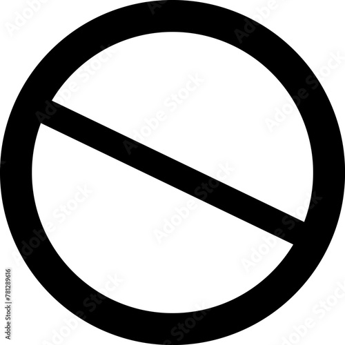Sign forbidden. Icon symbol ban. Red circle sign stop entry ang slash line isolated on transparent background. Mark prohibited. Icon symbol ban. Mark prohibited.
