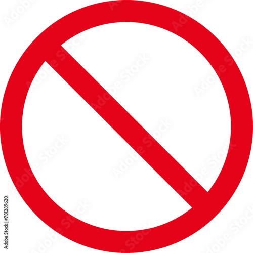 Sign forbidden. Icon symbol ban. Red circle sign stop entry ang slash line isolated on transparent background. Mark prohibited. Icon symbol ban. Mark prohibited.