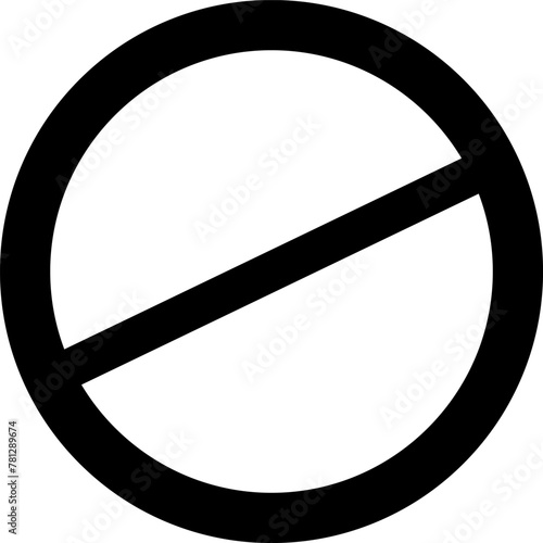 Sign forbidden. Icon symbol ban. Red circle sign stop entry ang slash line isolated on transparent background. Mark prohibited. Icon symbol ban. Mark prohibited.