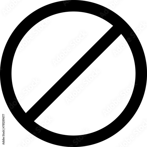 Sign forbidden. Icon symbol ban. Red circle sign stop entry ang slash line isolated on transparent background. Mark prohibited. Icon symbol ban. Mark prohibited.