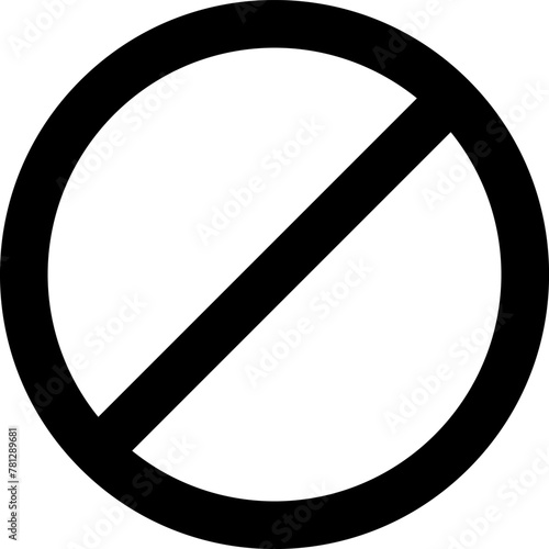 Sign forbidden. Icon symbol ban. Red circle sign stop entry ang slash line isolated on transparent background. Mark prohibited. Icon symbol ban. Mark prohibited.