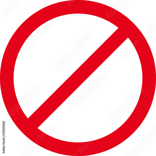 Sign forbidden. Icon symbol ban. Red circle sign stop entry ang slash line isolated on transparent background. Mark prohibited. Icon symbol ban. Mark prohibited.
