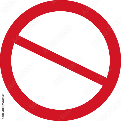 Sign forbidden. Icon symbol ban. Red circle sign stop entry ang slash line isolated on transparent background. Mark prohibited. Icon symbol ban. Mark prohibited.