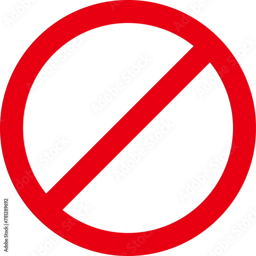 Sign forbidden. Icon symbol ban. Red circle sign stop entry ang slash line isolated on transparent background. Mark prohibited. Icon symbol ban. Mark prohibited.