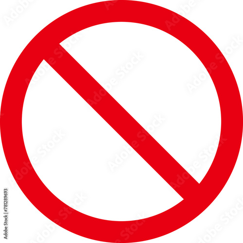 Sign forbidden. Icon symbol ban. Red circle sign stop entry ang slash line isolated on transparent background. Mark prohibited. Icon symbol ban. Mark prohibited.