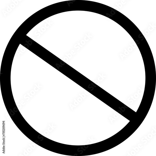 Sign forbidden. Icon symbol ban. Red circle sign stop entry ang slash line isolated on transparent background. Mark prohibited. Icon symbol ban. Mark prohibited.
