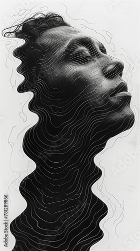 abstract human head