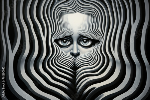 Dive into optical illusion art with playful themes that navigate the path of emotional healing and growth, offering a unique perspective on wellness.