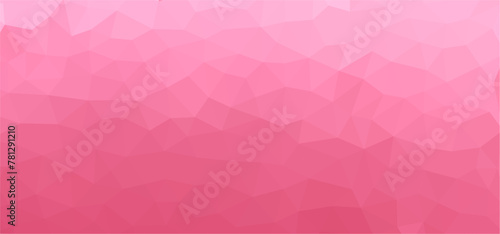 Weicher rosa Low Poly hintergrund, Geometrischer Origami-Stil mit Farbverlauf, Mosaik Designmuster