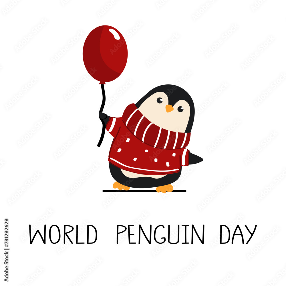 World Penguin Day celebration. Observed annually on April 25. A cute