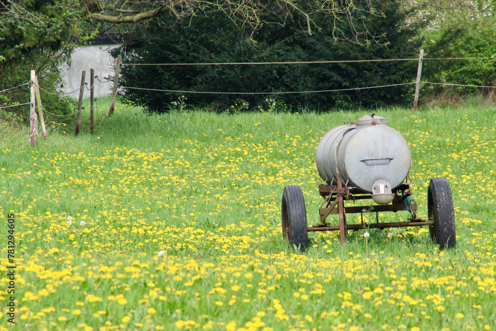 Obraz premium trailer in the field