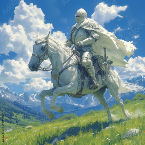 The white knight on horseback