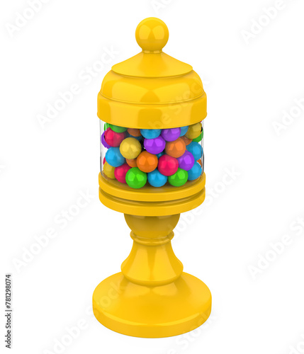 Candy Gumball Machine Isolated