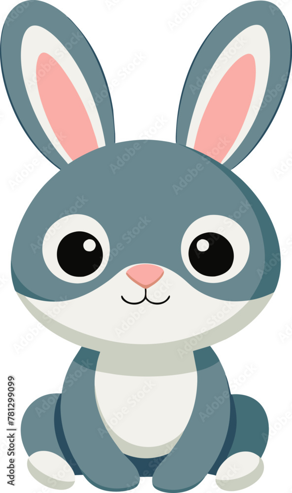 Cute little bunny Vector Illustration
