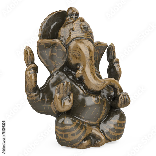 Ganesh Statue Isolated
