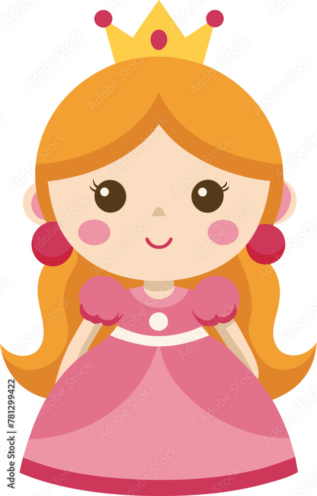 cute little princess Vector illustration cute little princess Vector illustration
