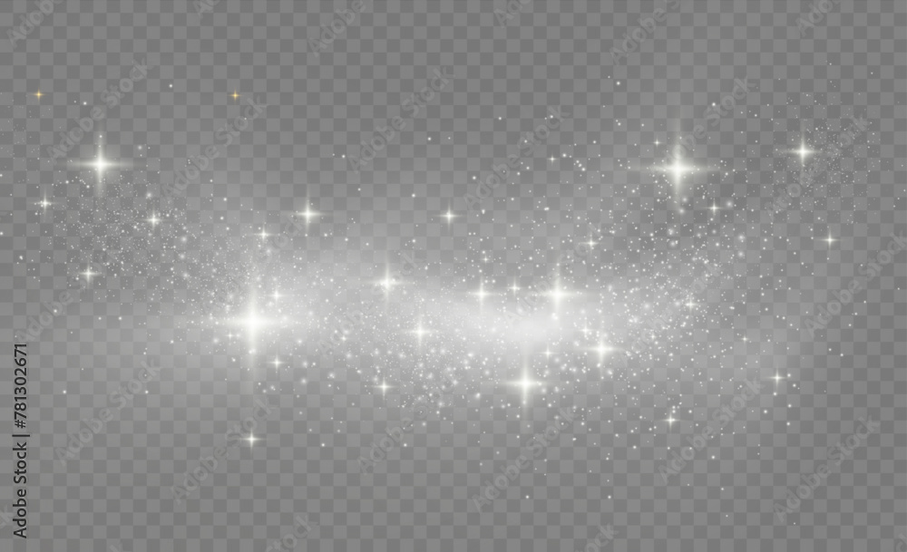 Star dust sparks in an explosion. White sparks glitter special light effect. White glitter texture Christmas background. Sparkling magical dust particles. Star dust sparks in an explosion. White sparks glitter special light effect. White glitter texture Christmas background. Sparkling magical dust particles.