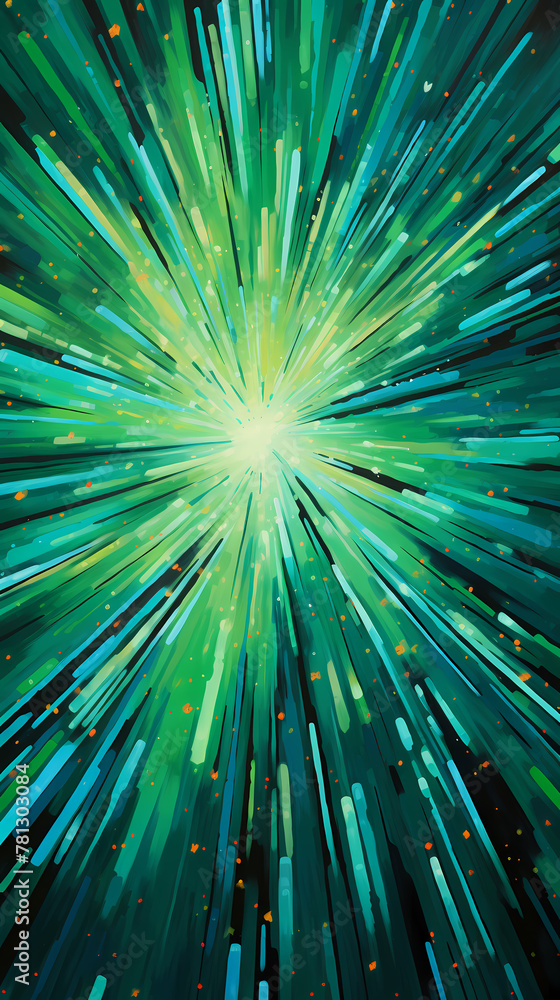 Fototapeta premium Modern stylish colorful 3D explosion design background