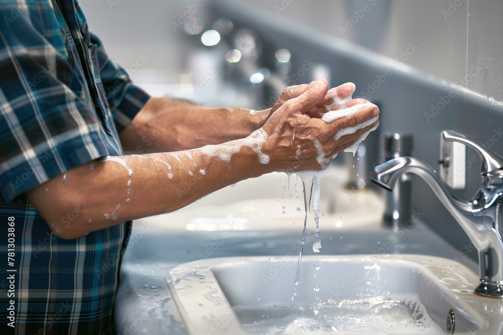 Wash hands with soap and water Wash hands with soap and water