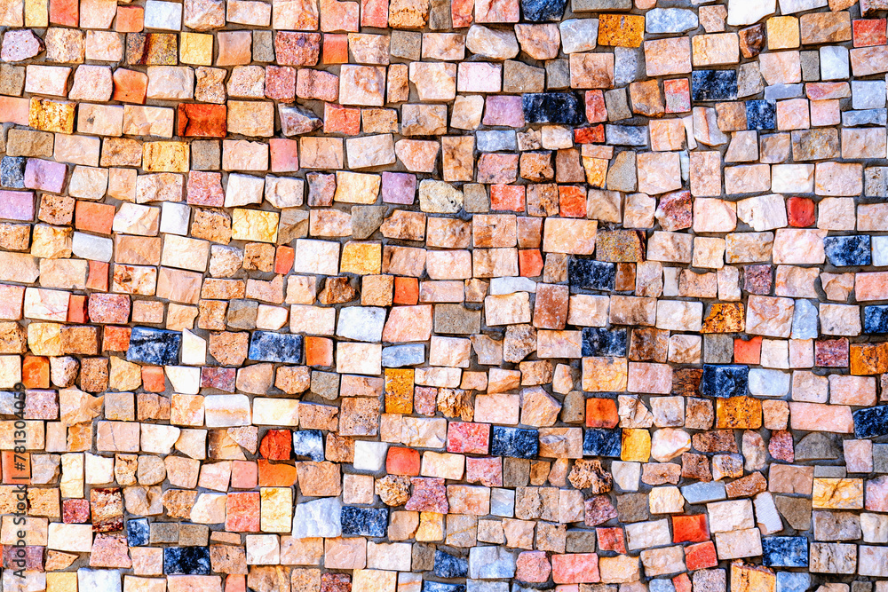 Fototapeta premium Multicolour stone background. Background pattern texture. Copy space for text or design.