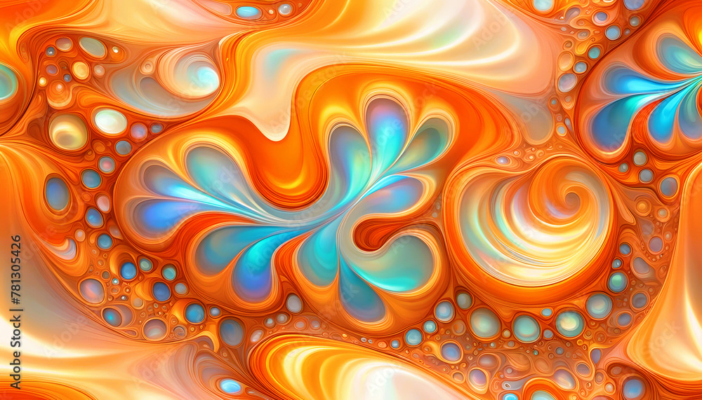 maritim abstrakte Vorlage Hintergrund, geschwungen dynamisch natürlich in blau orange Perlmutt glänzend, Spiralen Kreise wie Muschel Schnecke, bewegt kurvig wellig schneckenförmig Meer maritim abstrakte Vorlage Hintergrund, geschwungen dynamisch natürlich in blau orange Perlmutt glänzend, Spiralen Kreise wie Muschel Schnecke, bewegt kurvig wellig schneckenförmig Meer