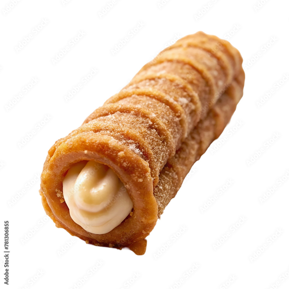 Cream Filled Churros isolated on transparent background Cream Filled Churros isolated on transparent background