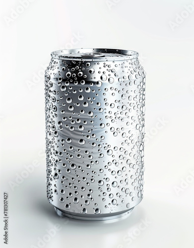 3d render of wet cold soda can 