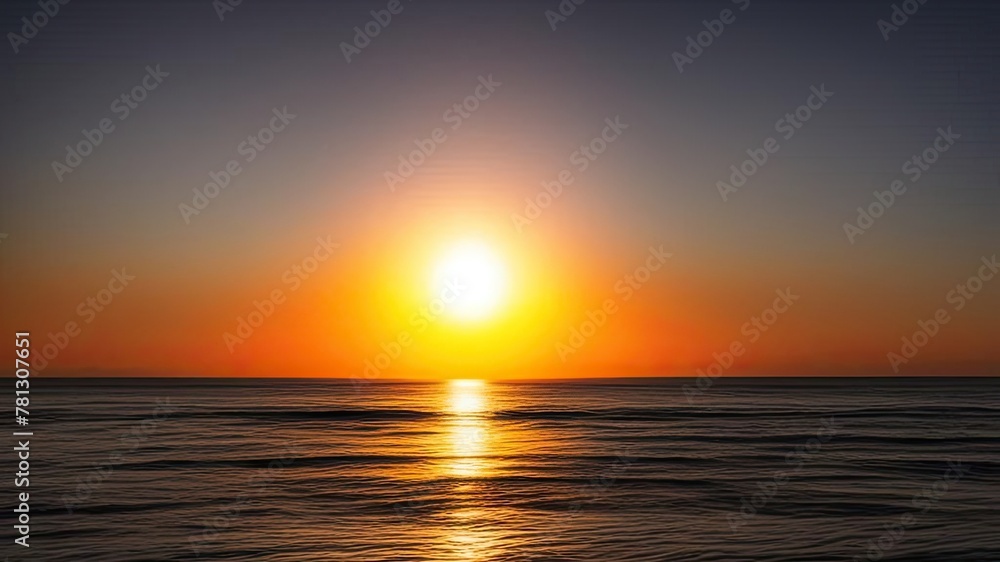 Obraz premium Beautiful red sunset