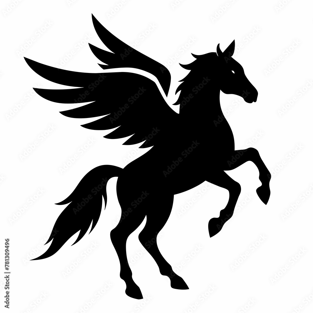 Pegasus Horse  silhouettes